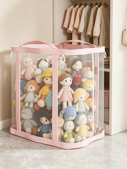OBOVAY 1pc Foldable Toy Storage Bag, Baby Room, Toy Storage Bag, Newborn Essentials, Toy Storage, Nursery Decor, Girls Bedroom, Toddler Toys, Travel Essentials