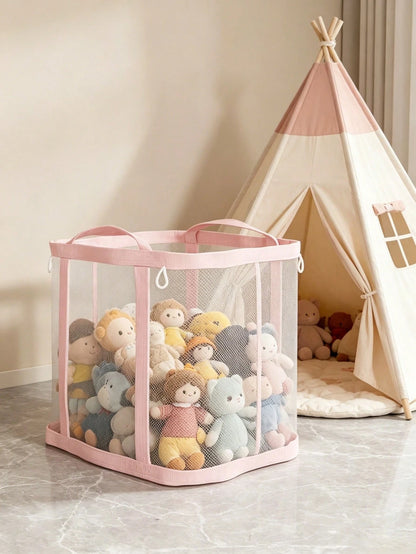 OBOVAY 1pc Foldable Toy Storage Bag, Baby Room, Toy Storage Bag, Newborn Essentials, Toy Storage, Nursery Decor, Girls Bedroom, Toddler Toys, Travel Essentials