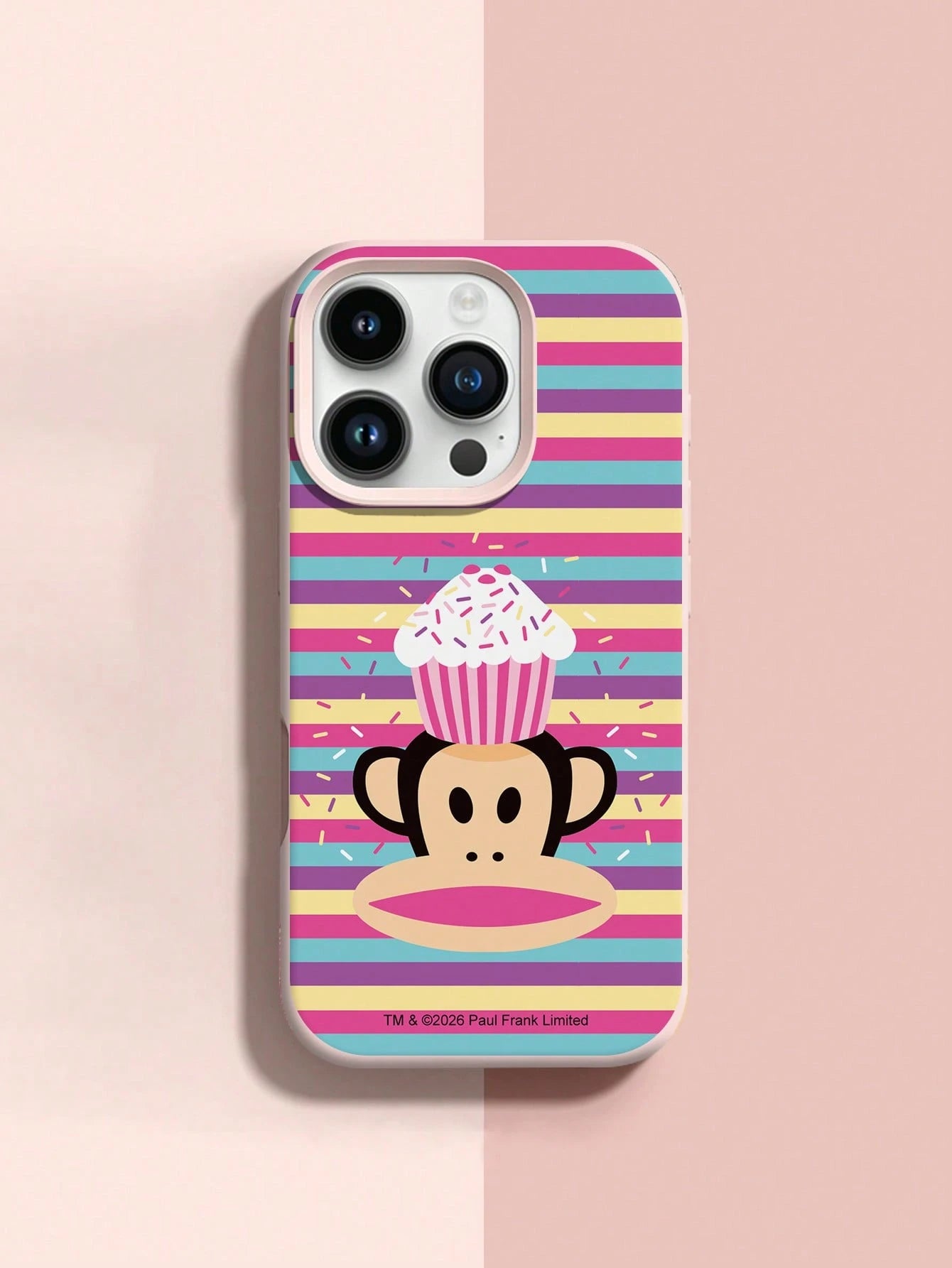 Officially Licensed Paul Frank Liquid Silicone Phone Case, Full Body Shock-Proof Camera Protection, Design Compatible With Iphone 11/12/13/14/15/16 Pro Max