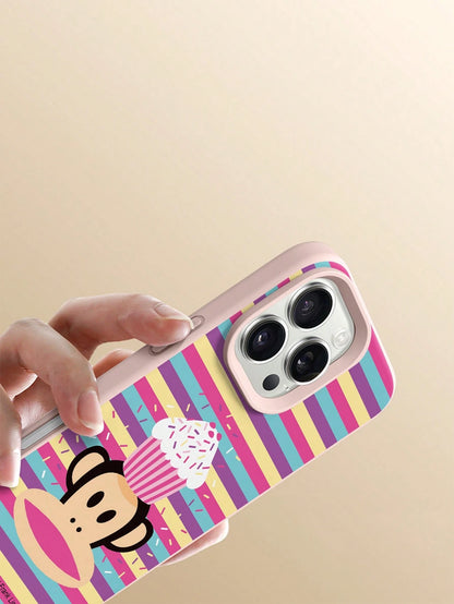 Officially Licensed Paul Frank Liquid Silicone Phone Case, Full Body Shock-Proof Camera Protection, Design Compatible With Iphone 11/12/13/14/15/16 Pro Max