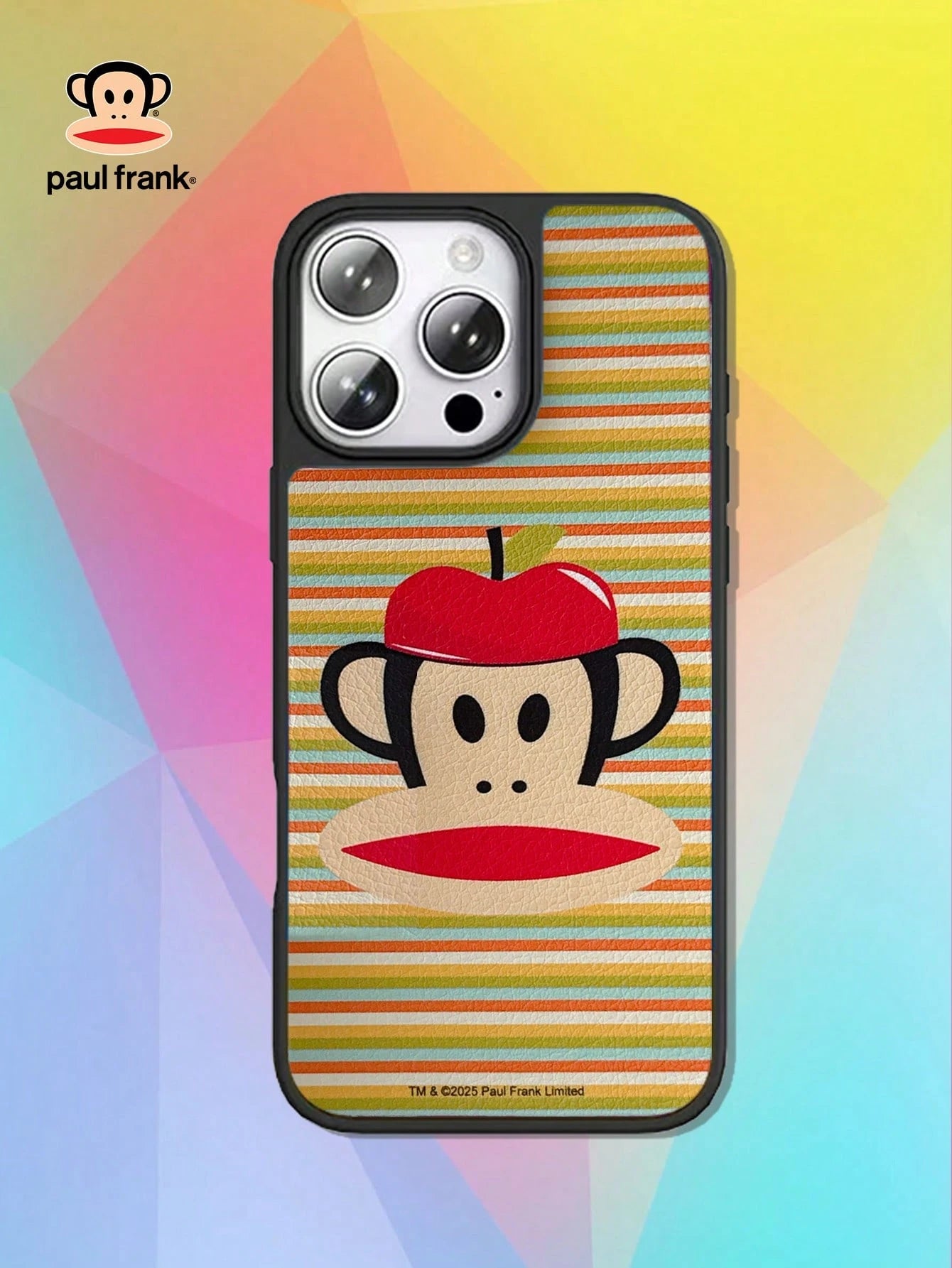 Officially Licensed Paul Frank Liquid Silicone Phone Case, Full Body Shock-Proof Camera Protection, Design Compatible With Iphone 11/12/13/14/15/16 Pro Max