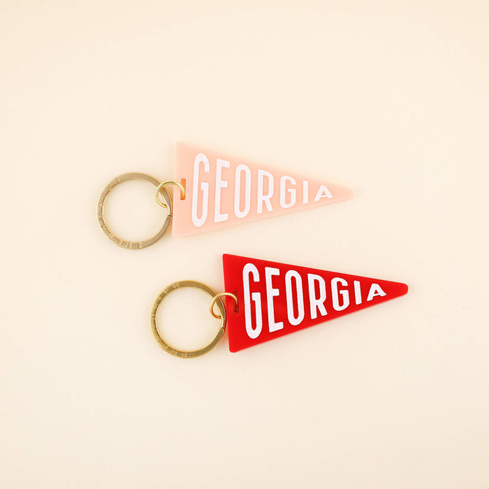 Ojai Pennant Flag Acrylic Keychain