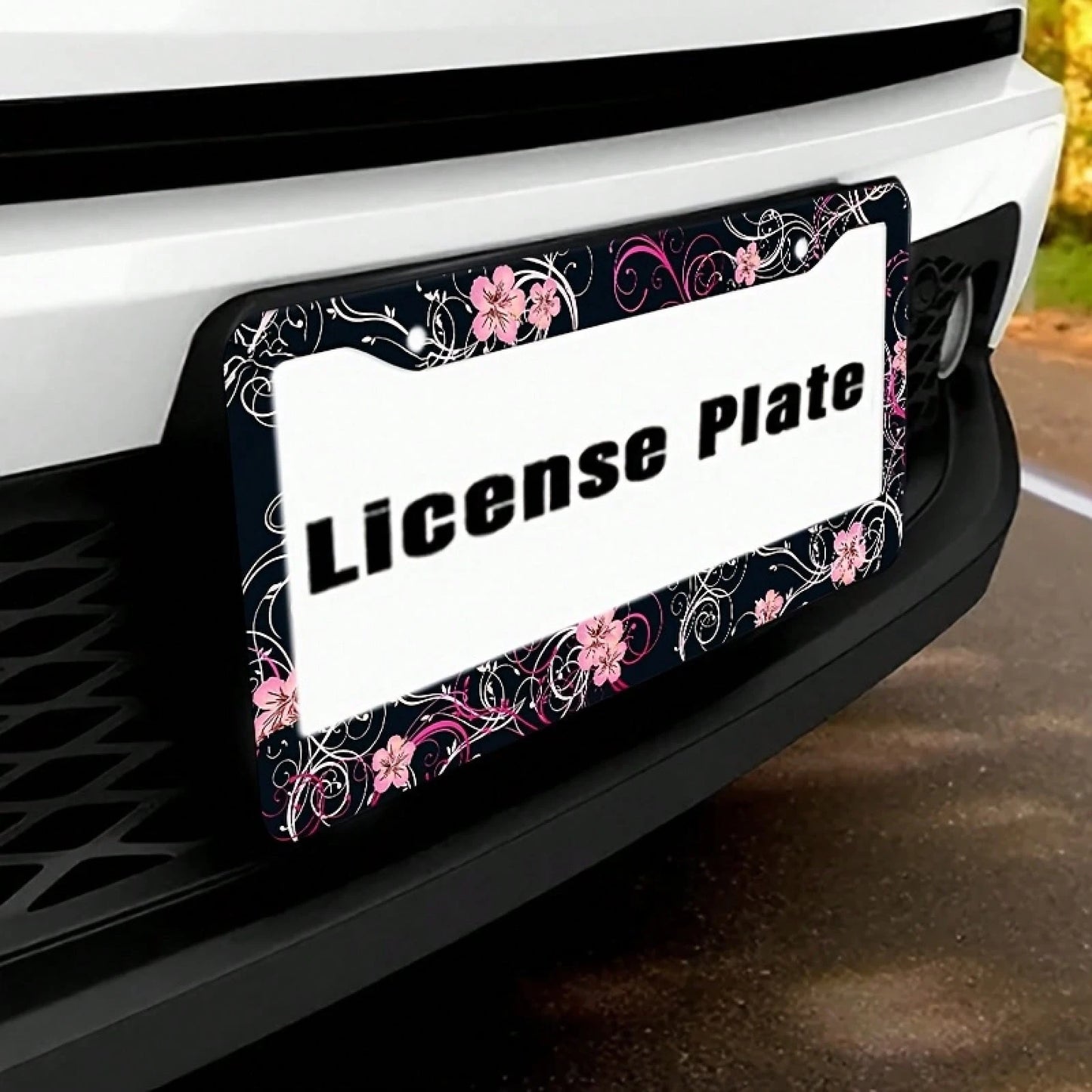 One Piece, Exquisite Car License Plate Frame, Durable And Beautiful Car License Plate Frame, Comes With Mounting Screws And Bolts, Cover, Exquisite Exterior Decoration For Cars, Suitable For Most Vehi