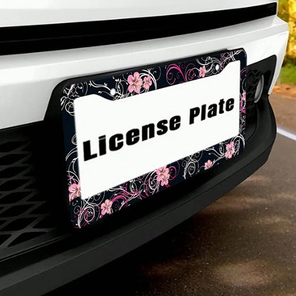 One Piece, Exquisite Car License Plate Frame, Durable And Beautiful Car License Plate Frame, Comes With Mounting Screws And Bolts, Cover, Exquisite Exterior Decoration For Cars, Suitable For Most Vehi
