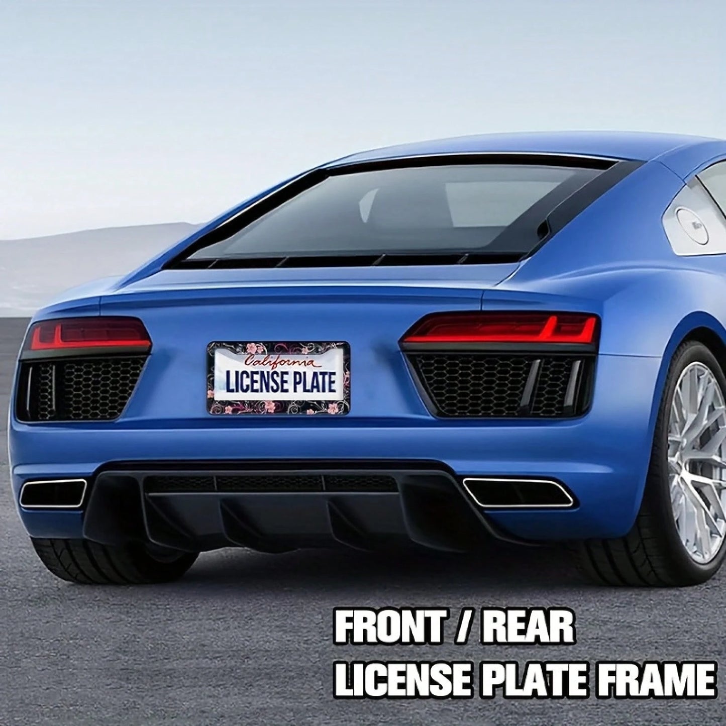 One Piece, Exquisite Car License Plate Frame, Durable And Beautiful Car License Plate Frame, Comes With Mounting Screws And Bolts, Cover, Exquisite Exterior Decoration For Cars, Suitable For Most Vehi