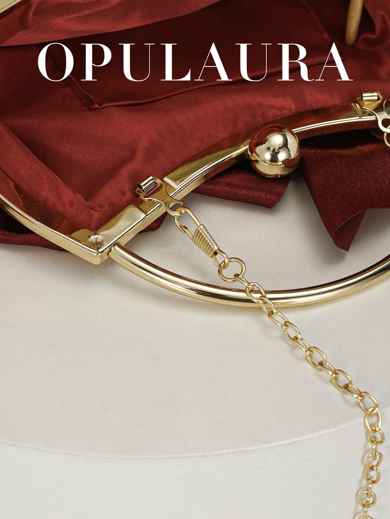 OpulAura Women's Elegant Charming Petal Banquet Clutch Bag, Ruffle Design Handbag For Evening Dress,Bride, Wedding Items