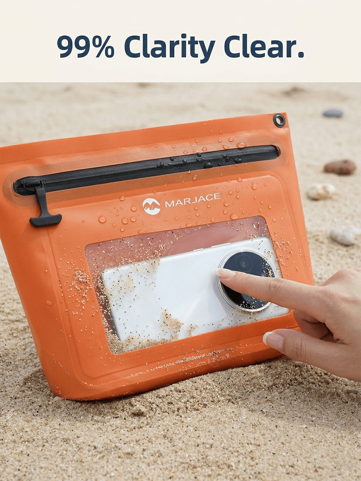 Outdoor Waterproof Crossbody Bag, High-Transparency Touchscreen Window, TPU Waterproof Bag, Large Capacity Beach Rafting And Swimming Waterproof Phone Bag, Seaside Vacation Diving Storage Bag, Summer