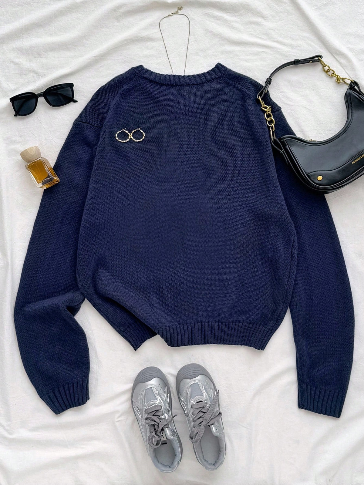 Oversized Crew Neck Bear Graphic Pullover Autumn Sweater,Teen Girl Back-To-School Winter Graduation Y2k Beige Retro Thermal Sporty Collegiate Fashion