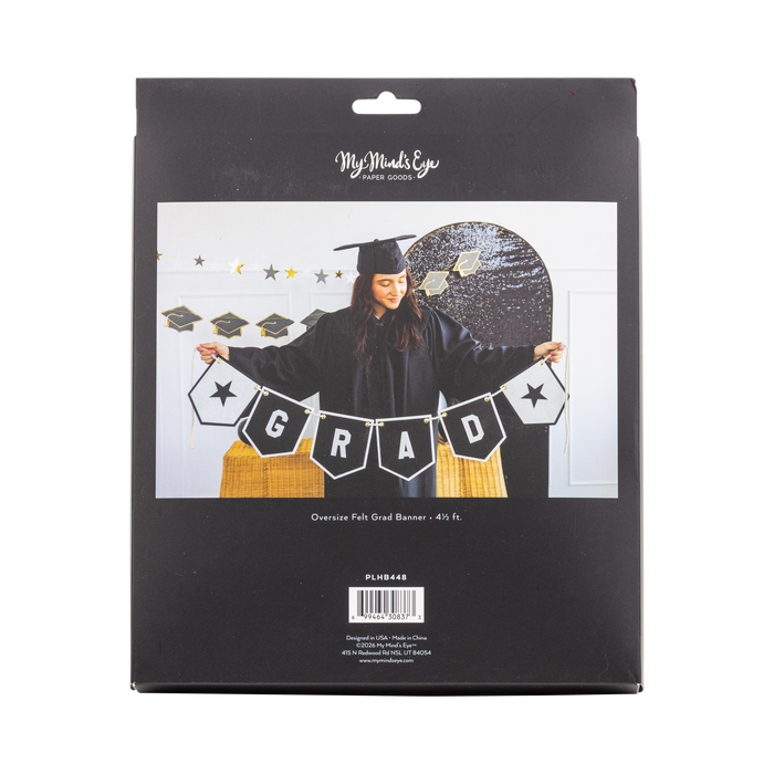 Oversized Felt Grad Banner