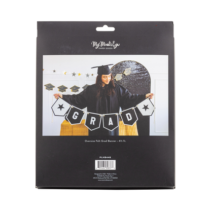 Oversized Felt Grad Banner
