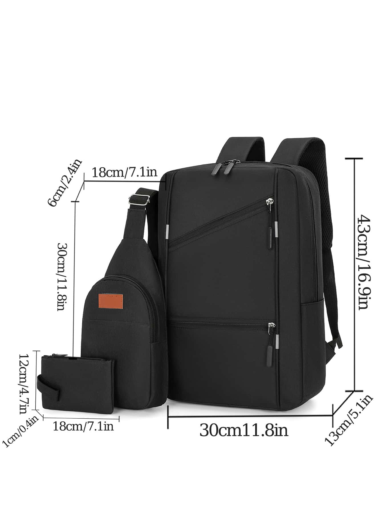 Oxford Cloth Business Backpack, Couple Backpack Set, Student Backpack, Includes Laptop Backpack And Travel Bag, Laptop Backpack For College, Multifunctional Men's Gift, Multifunctional Bag, Winter Bla