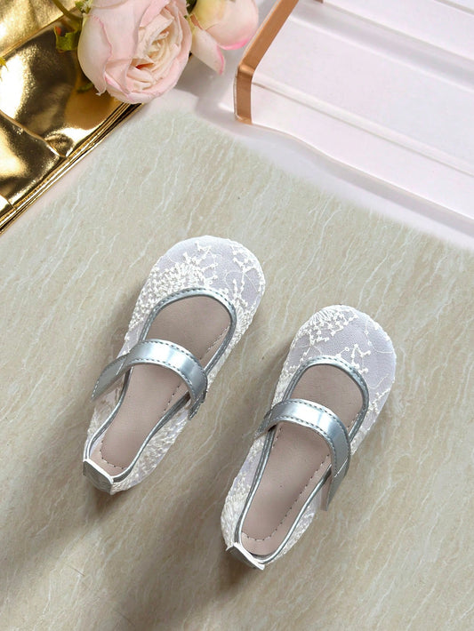Pearl Bow Backless Sandals For Women, Round Toe Single Ankle Strap Low Chunky Heel Children Princess Performance Shoes