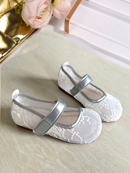 Pearl Bow Backless Sandals For Women, Round Toe Single Ankle Strap Low Chunky Heel Children Princess Performance Shoes