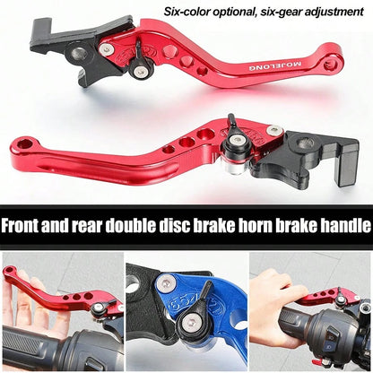 Pedal Motorcycle Disc Brake Bull Horn Brake Handle, Electric Vehicle Brake Lever Accessory, CNC Process Modified Parts, Electric Vehicle Front And Rear Disc Brake Handle, Alloy Material Brake Handle