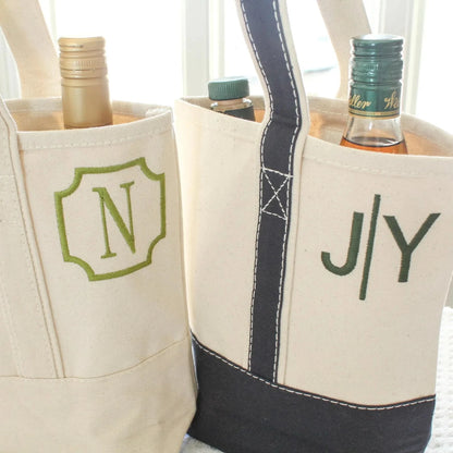 Personalized Canvas Wine Bag, Custom Wine Pouch, Bourbon Whiskey Wine Bag, Letter Combination Wine Bag, Bachelor Party Gift, Christmas Gift, Groomsman Gift, Hostess Gift, Newlywed Gift, Housewarming G