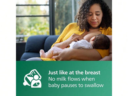 Philips Avent Natural Glass Baby Bottles With Natural Response Nipples (Slow Flow, Flow 2), 4oz, 3-Pack, SCY910/03