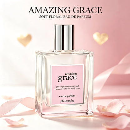 Philosophy Amazing Grace Eau De Toilette- Clean & Floral Women's Perfume- With Notes Of Bergamot, Muguet & Musk- Long Lasting Fragrance Soft And Smooth Skin White Musk, Elegant And Long-Lasting Fra