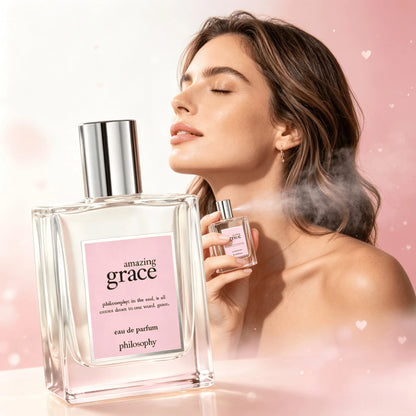 Philosophy Amazing Grace Eau De Toilette- Clean & Floral Women's Perfume- With Notes Of Bergamot, Muguet & Musk- Long Lasting Fragrance Soft And Smooth Skin White Musk, Elegant And Long-Lasting Fra