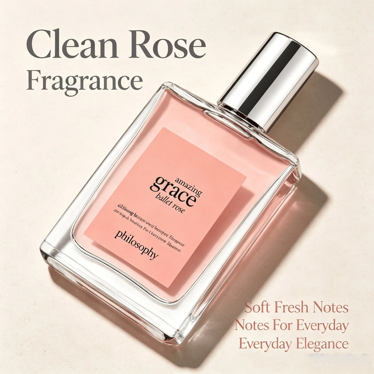 Philosophy Amazing Grace Eau De Toilette- Clean & Floral Women's Perfume- With Notes Of Bergamot, Muguet & Musk- Long Lasting Fragrance Soft And Smooth Skin White Musk, Elegant And Long-Lasting Fra