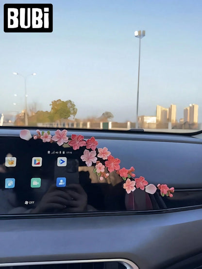 Pink 3D Car Sticker Decor, Gift For Women/Girls On Valentine's Day Or Birthday, Suitable For Air Vent, Dashboard, Screen, Auto Accessories