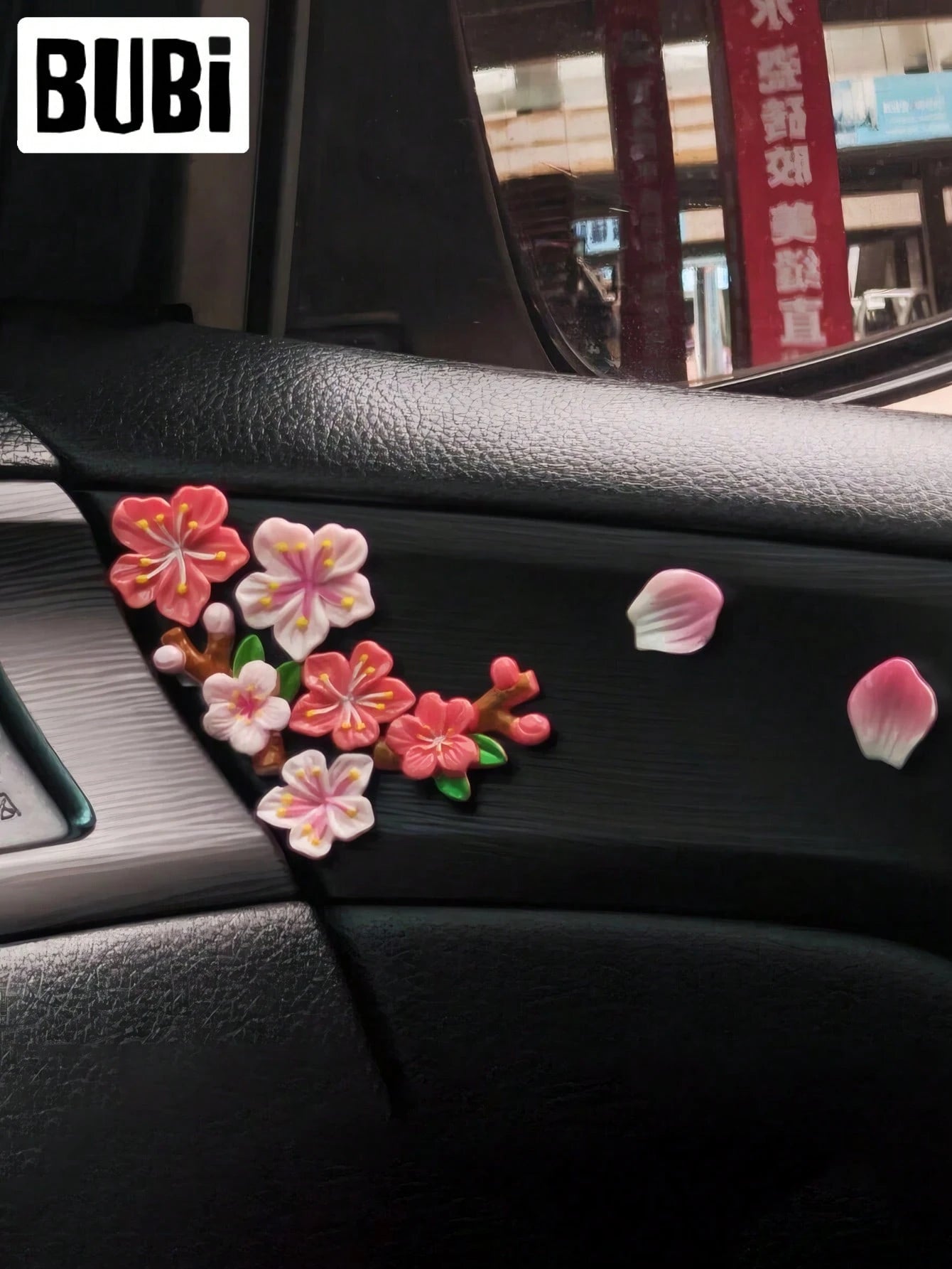 Pink 3D Car Sticker Decor, Gift For Women/Girls On Valentine's Day Or Birthday, Suitable For Air Vent, Dashboard, Screen, Auto Accessories