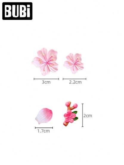Pink 3D Car Sticker Decor, Gift For Women/Girls On Valentine's Day Or Birthday, Suitable For Air Vent, Dashboard, Screen, Auto Accessories