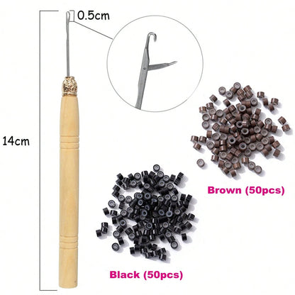 Pink Hair Tinsel Kit With Tool 6pcs 1200 Strands Glitter Tinsel Hair Extensions Heat Resistant Sparkling Shiny Fairy Hair Accessories For Women Girls Kids 47Inch