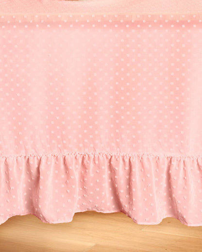 Pink Polka Dot Tablecloth | Tea Party, Ruffle, Coquette