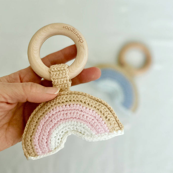 Pink Rainbow Rattle