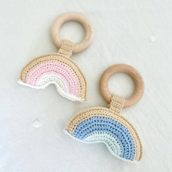 Pink Rainbow Rattle