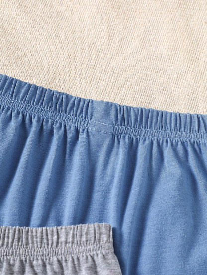 Playful Pals 4-Pack Baby Boy Plain Knit Casual Versatile Shorts