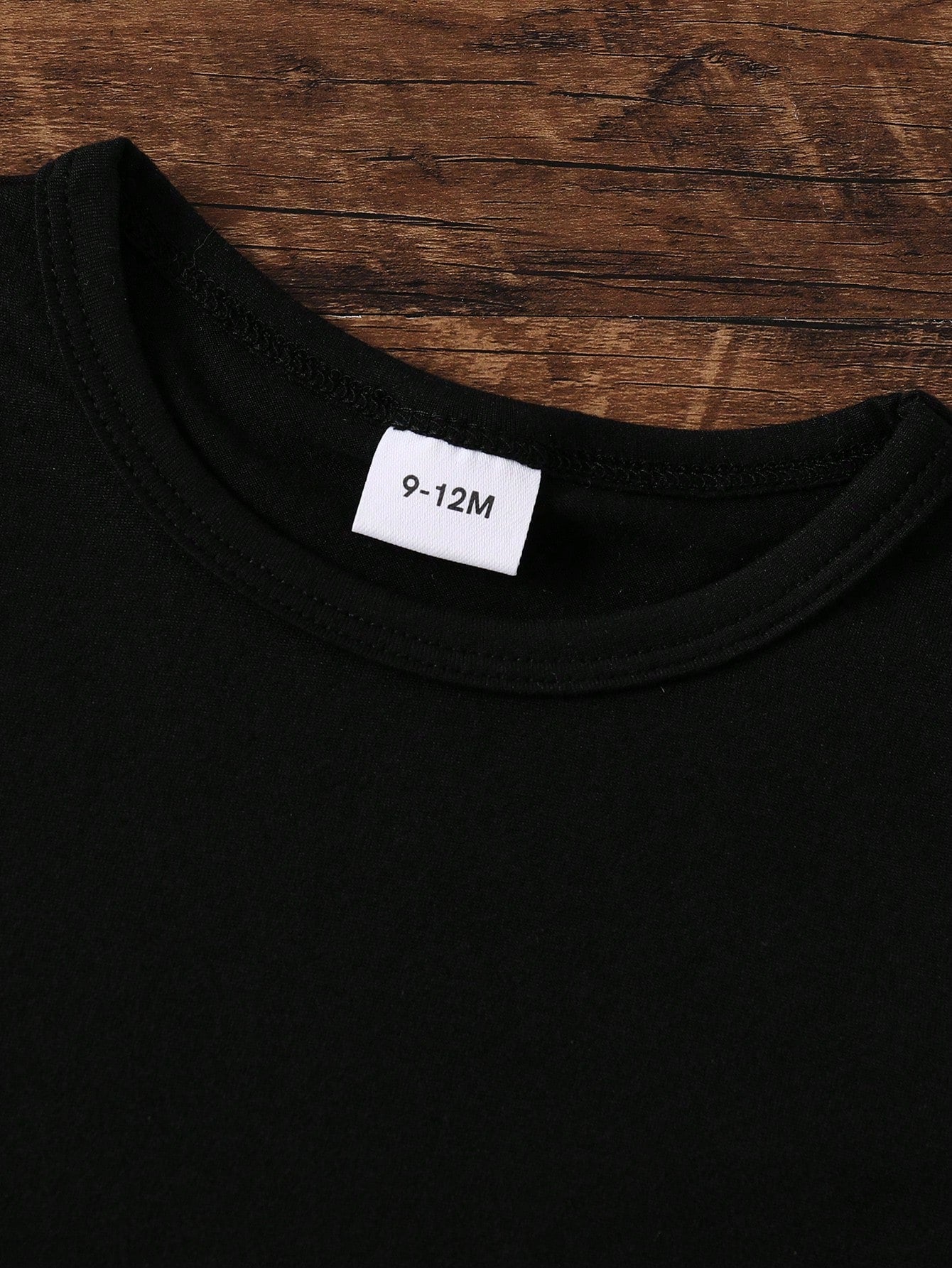 Playful Pals Baby Boy Minimalist Gesture Letter Print Short Sleeve T-Shirt, Spring/Summer