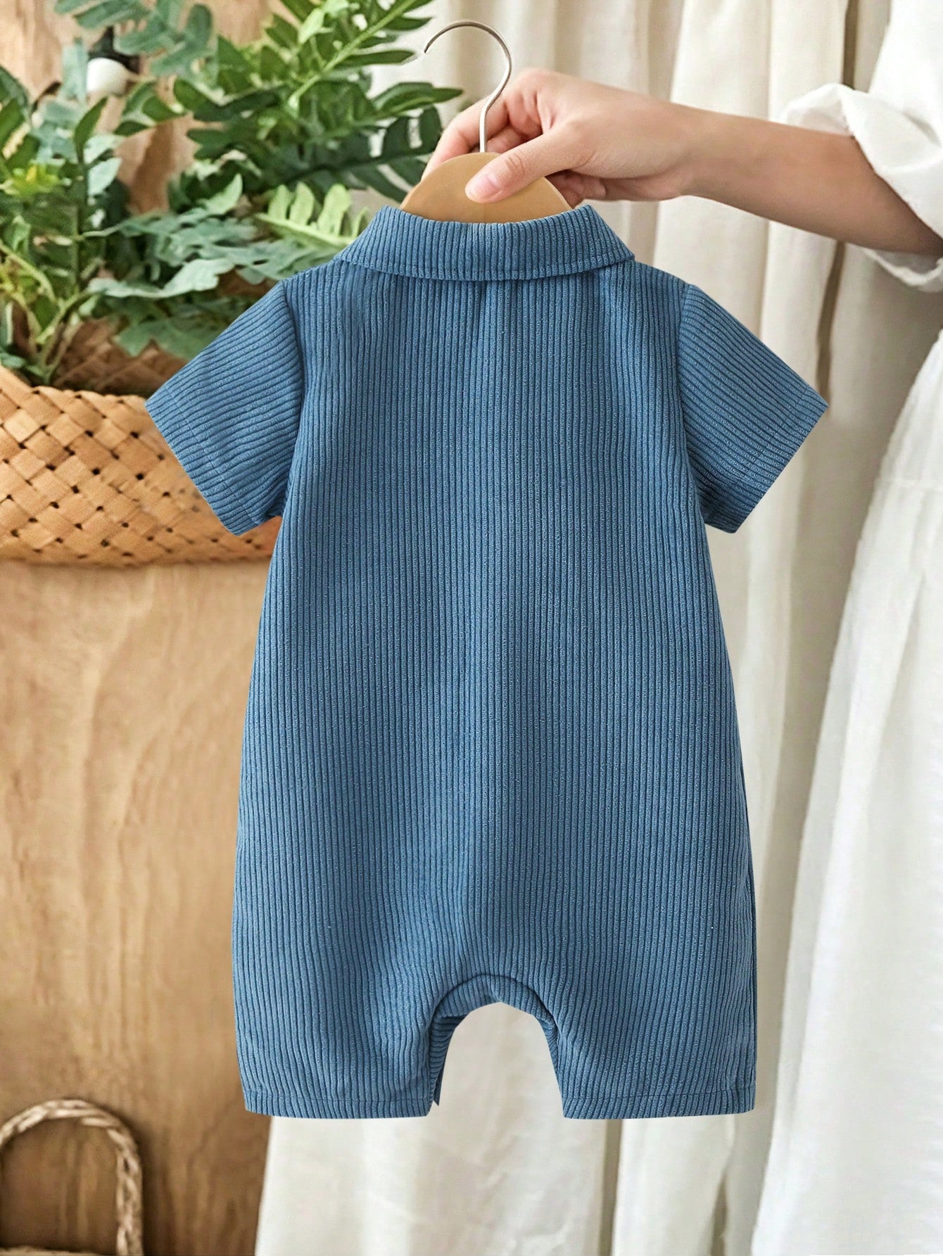 Playful Pals Baby Boy Summer Cartoon Car Dinosaur Short Sleeve Romper Bodysuit