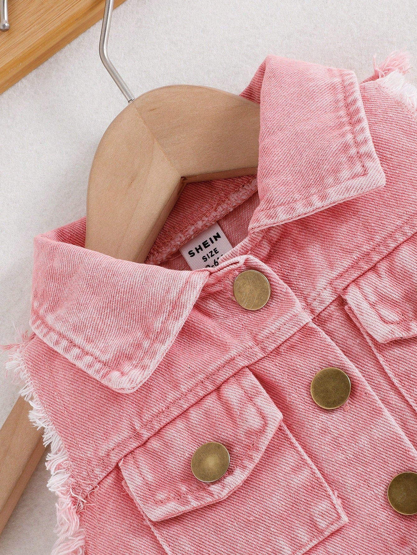 Playful Pals Baby Girl Fashionable, Elegant & Chic Distressed Blue Denim Top + Matching Skirt Summer Outfit Set