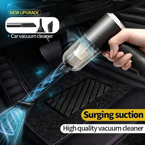Portable Car Vacuum Cleaner, Super Power, High Suction, Wireless Charging Handheld Vacuum Cleaner, Perfect For Cleaning Home, Keyboard, Sofa, 1800mAh, Car Accessories