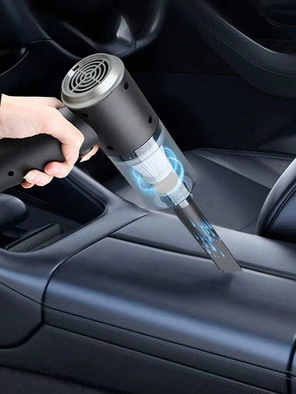 Portable Car Vacuum Cleaner, Super Power, High Suction, Wireless Charging Handheld Vacuum Cleaner, Perfect For Cleaning Home, Keyboard, Sofa, 1800mAh, Car Accessories