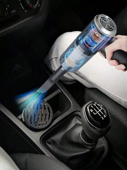 Portable Car Vacuum Cleaner, Super Power, High Suction, Wireless Charging Handheld Vacuum Cleaner, Perfect For Cleaning Home, Keyboard, Sofa, 1800mAh, Car Accessories