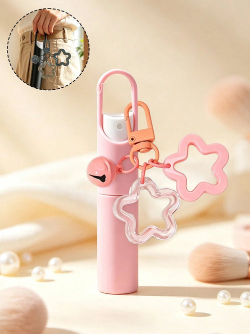 Portable Fragrance Spray Bottle With Cute Bear Keychain, Refillable Travel Fragrance Sprayer, Fashionable Mini Fragrance Bottle, Can Be Hung On Wallet/Bag/Keychain, Convenient To Carry, Leak-Proof Des
