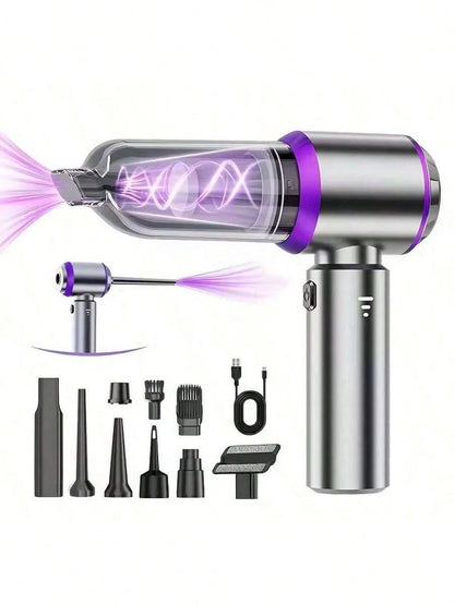 Portable Home Vacuum Cleaner, 20,000 Pa Powerful Suction, Portable Car Vacuum Cleaner, Wireless Handheld Vacuum Cleaner; Equipped With Brushless Motor; Suitable For Car, Home, Office, Camping And More