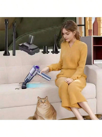 Portable Home Vacuum Cleaner, 20,000 Pa Powerful Suction, Portable Car Vacuum Cleaner, Wireless Handheld Vacuum Cleaner; Equipped With Brushless Motor; Suitable For Car, Home, Office, Camping And More