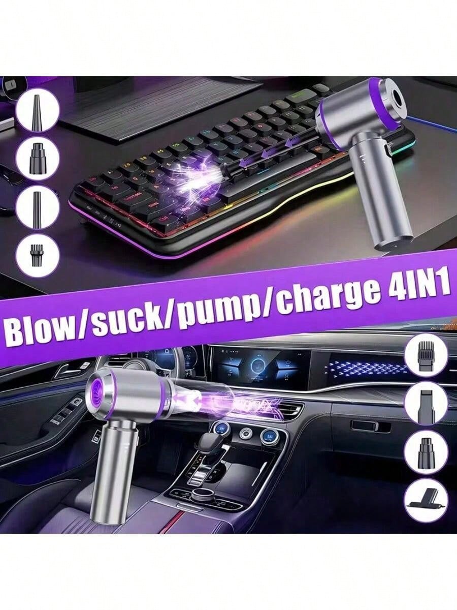 Portable Home Vacuum Cleaner, 20,000 Pa Powerful Suction, Portable Car Vacuum Cleaner, Wireless Handheld Vacuum Cleaner; Equipped With Brushless Motor; Suitable For Car, Home, Office, Camping And More