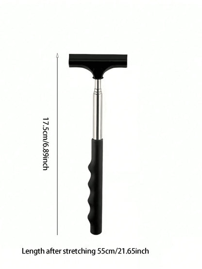 Portable Rearview Mirror Wiper, Telescopic Car Window Cleaning Brush, Telescopic Car Glass Cleaning Brush- Manual Rearview Mirror Wiper, Effectively Cleans Windshield And Rearview Mirror; Car Cleanin