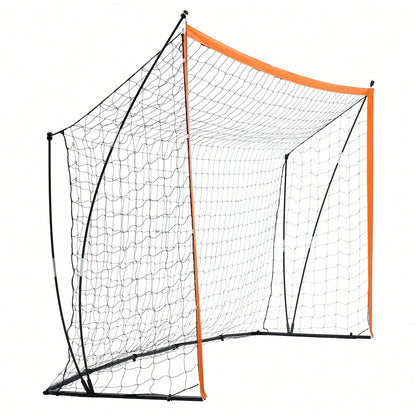 Portable Soccer Goal, 12x6 Ft Adults Backyard Soccer Net, Large Practice Soccer Net, Steel Fiberglass Structure Training Goal Set, All-Weather Outdoor Soccer Goals With Carry Bag, Orange