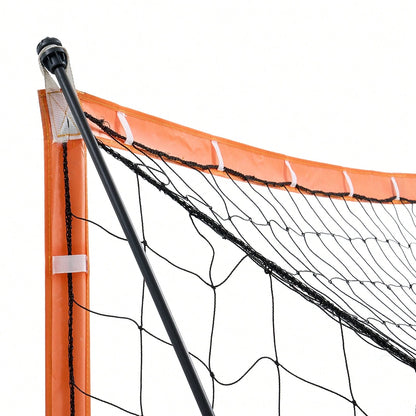 Portable Soccer Goal, 12x6 Ft Adults Backyard Soccer Net, Large Practice Soccer Net, Steel Fiberglass Structure Training Goal Set, All-Weather Outdoor Soccer Goals With Carry Bag, Orange