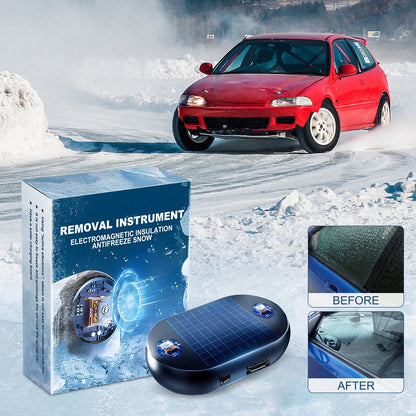 Portable Windshield Ice Scraper – Quick Snow & Frost Remover For Car Windows, Mirrors And Windshield, Winter Vehicle Deicing Tool