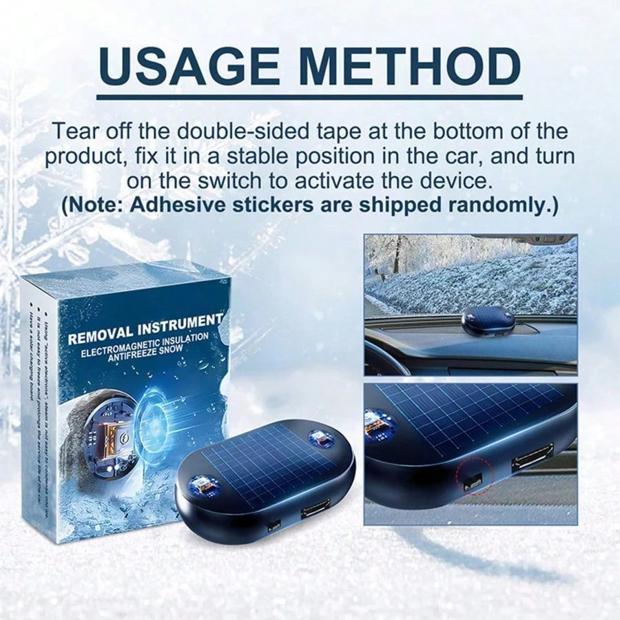 Portable Windshield Ice Scraper – Quick Snow & Frost Remover For Car Windows, Mirrors And Windshield, Winter Vehicle Deicing Tool