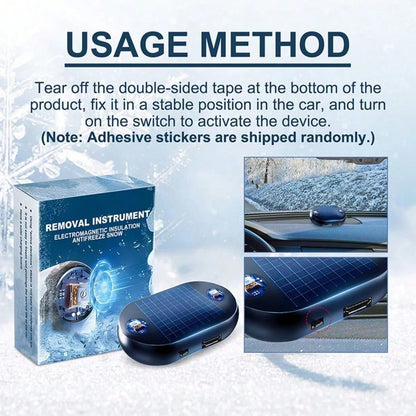 Portable Windshield Ice Scraper – Quick Snow & Frost Remover For Car Windows, Mirrors And Windshield, Winter Vehicle Deicing Tool