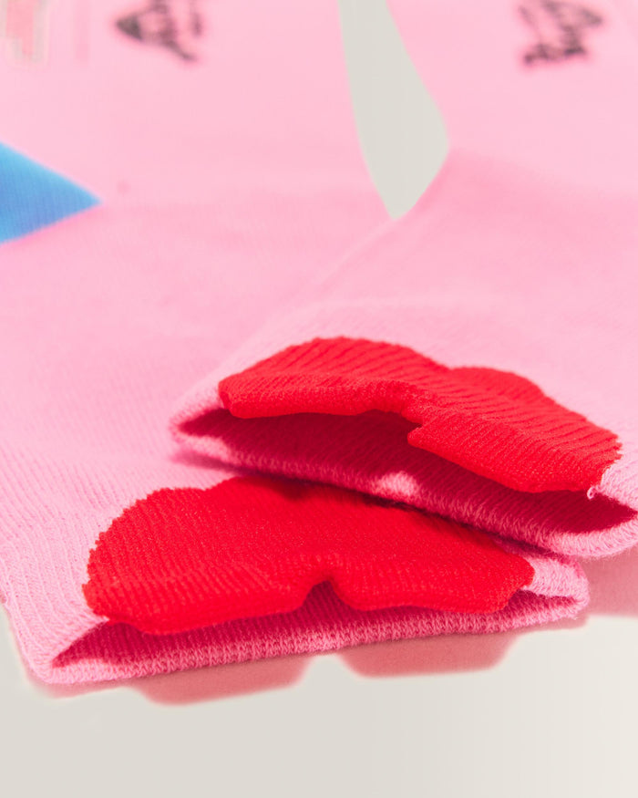 Powerpuff Girls Jacquard Heart Socks