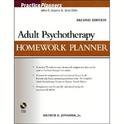 Pre-Owned Adult Psychotherapy Homework Planner (Paperback) By Arthur E Jongsma