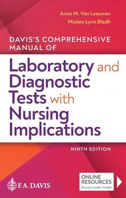 Pre-Owned Davis's Comprehensive Manual Of Laboratory And Diagnostic Tests With Nursing Implications (Paperback) By Anne M. Van Leeuwen, Mickey L. Bladh